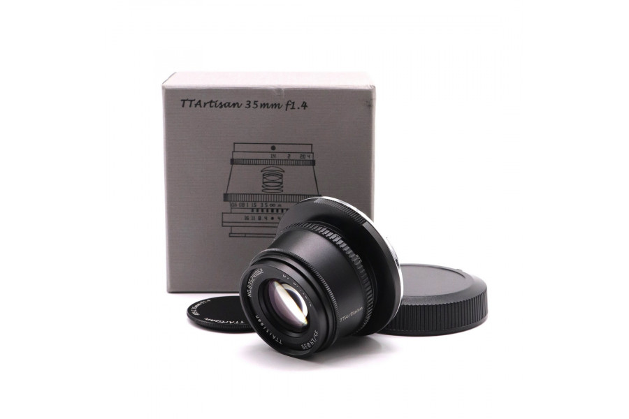 Объектив TTartisan 35mm F1.4 APS-C для Canon EOS R в упаковке