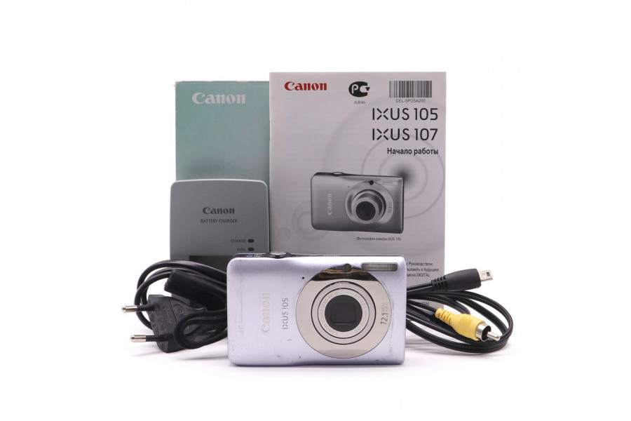 Компактный фотоаппарат Canon IXUS 105 в упаковке