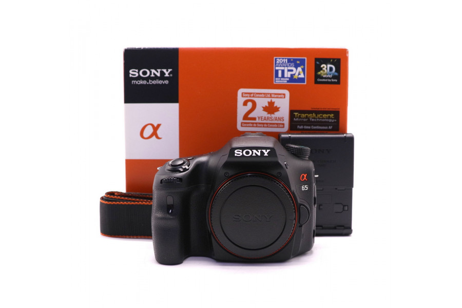 Камера Sony A65 body в упаковке (пробег 24260 кадров)