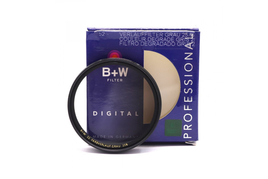 Светофильтр B+W 52 Farbverlauf Grau 25% в упаковке