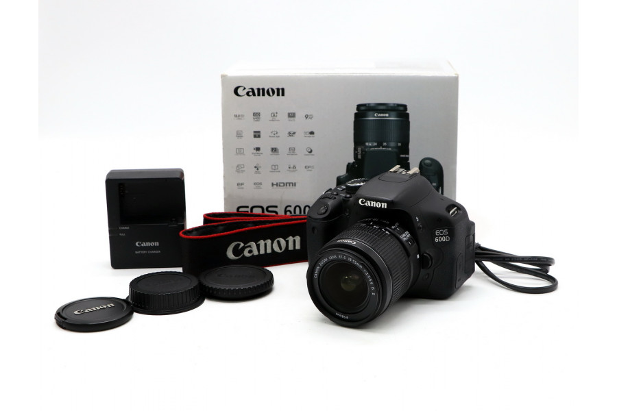 Камера Canon EOS 600D kit в упаковке (пробег 21450 кадров)