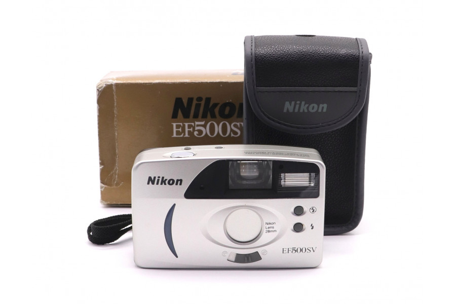Плёночный фотоаппарат Nikon EF 500 SV в упаковке