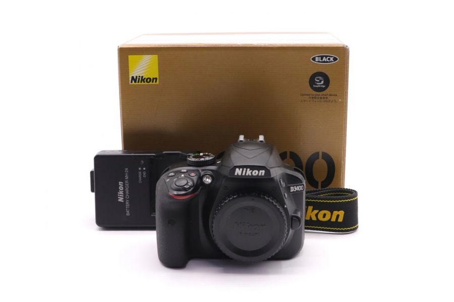Nikon D3400 body в упаковке (пробег 40145 кадров)