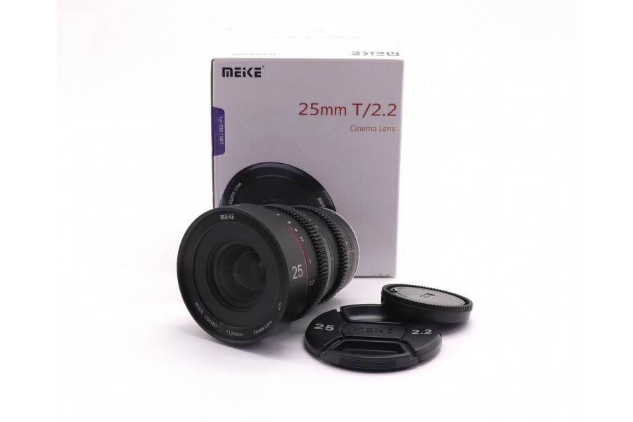 Meike 25mm T2.2 Cinema Lens X-mount в упаковке