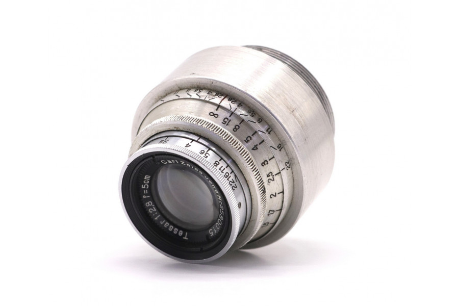 Объектив Tessar 2.8/50 Carl Zeiss Jena silver М39