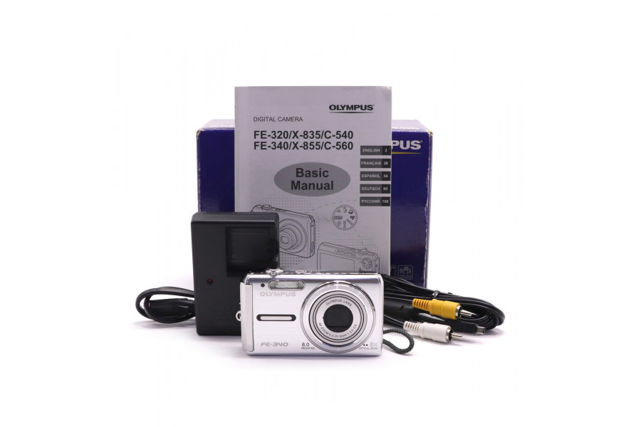Компактная камера Olympus FE-340 в упаковке