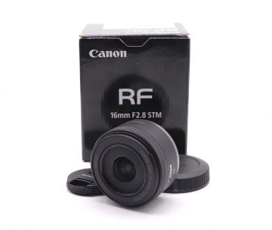Цифровой Canon RF 16mm f/2.8 STM в упаковке