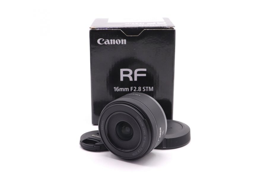 Цифровой Canon RF 16mm f/2.8 STM в упаковке