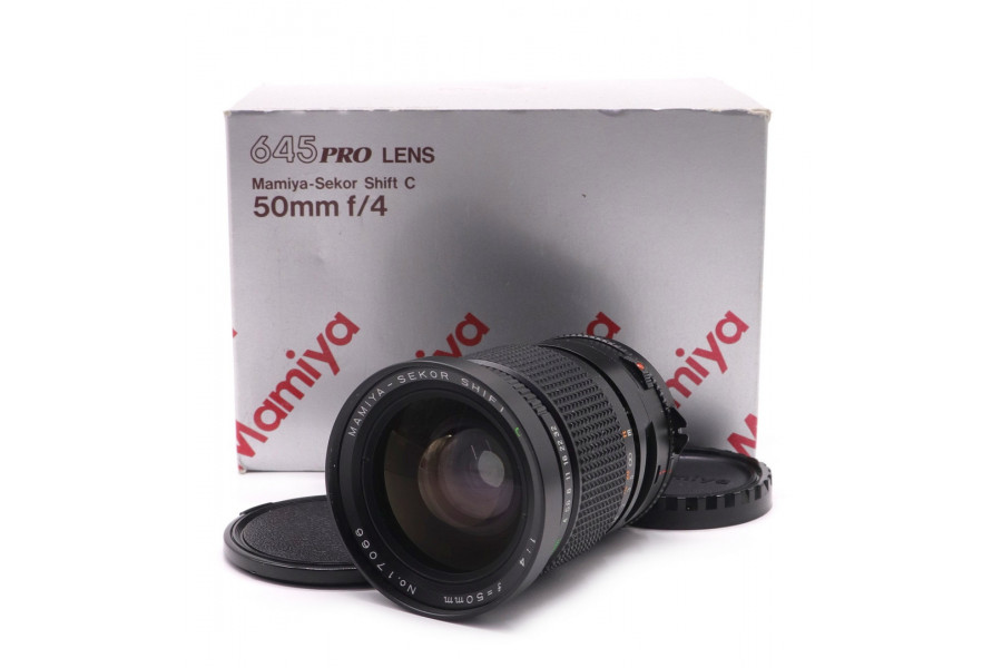 Объектив Mamiya Sekor Shift C 50mm f/4 в упаковке