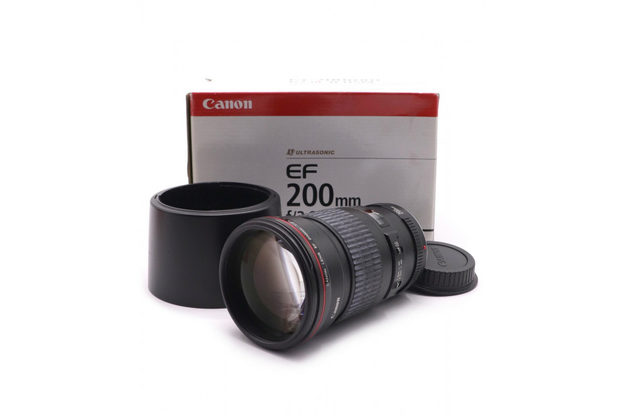 Объектив Canon EF 200mm f/2.8L II USM в упаковке