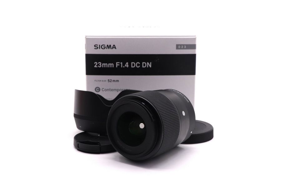 Sigma 23mm f/1.4 DC DN Contemporary Sony E в упаковке