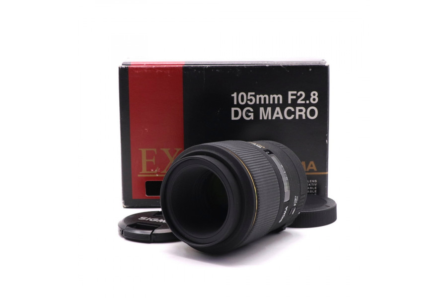 Sigma AF 105mm f/2.8 EX DG Macro Sigma SA в упаковке