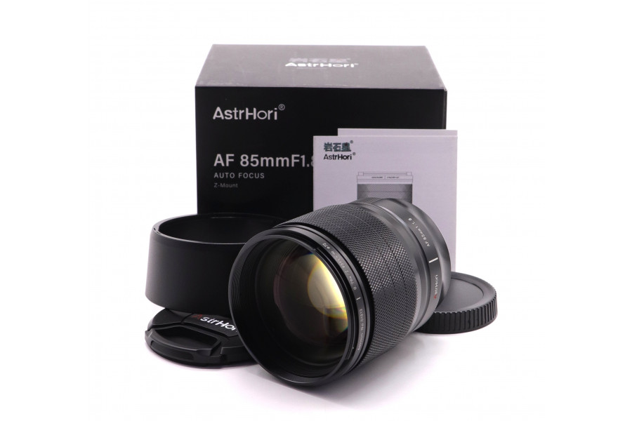 Объектив AstrHori 85mm f/1.8 Nikon Z в упаковке