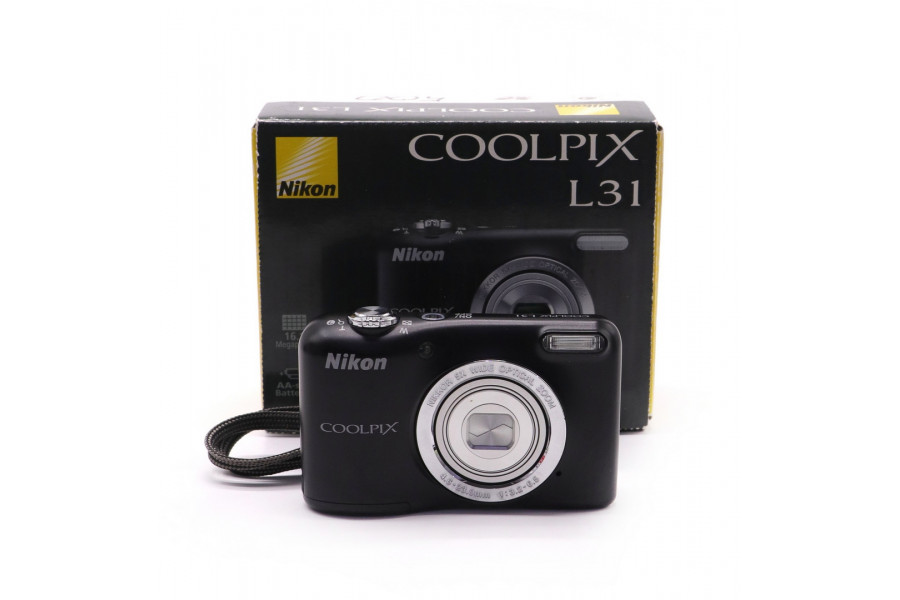 Цифровой фотоаппарат Nikon Coolpix L31 в упаковке