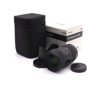 Объектив Sigma AF 18-35mm f/1.8 DC HSM Art Sigma SA в упаковке
