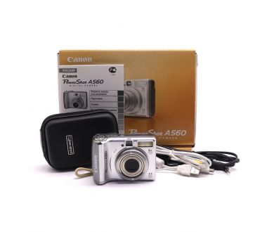 Компактная камера Canon PowerShot A560 в упаковке