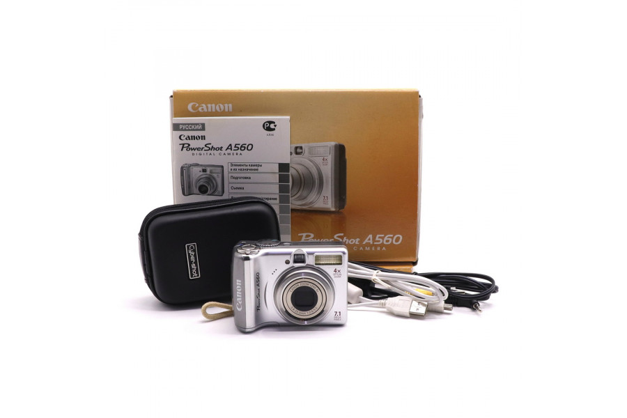 Компактная камера Canon PowerShot A560 в упаковке