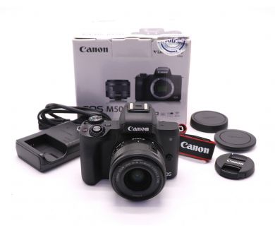 Canon EOS M50 kit в упаковке (пробег 295 кадров)