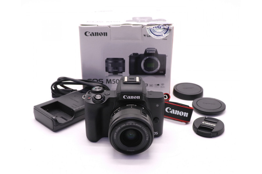 Canon EOS M50 kit в упаковке (пробег 295 кадров)