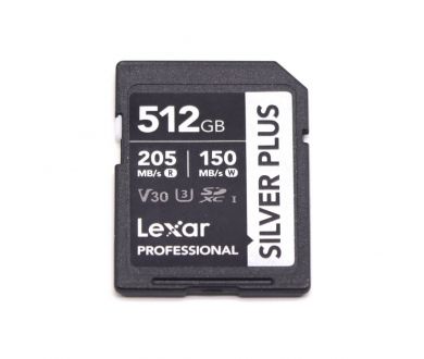 Карта памяти lexar sdxc UHS-I silver plus 512GB
