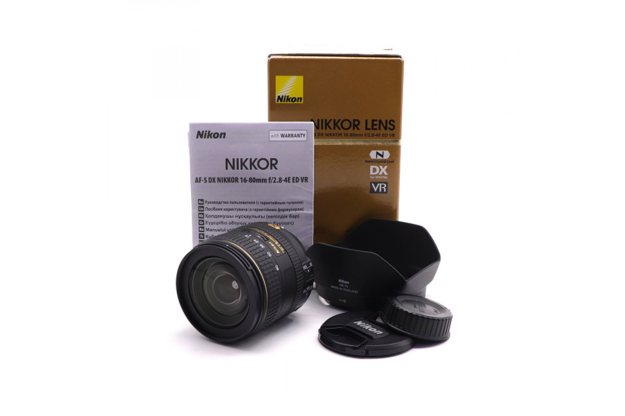 Nikon 16-80mm f/2,8-4E ED VR AF-S DX Nikkor в упаковке