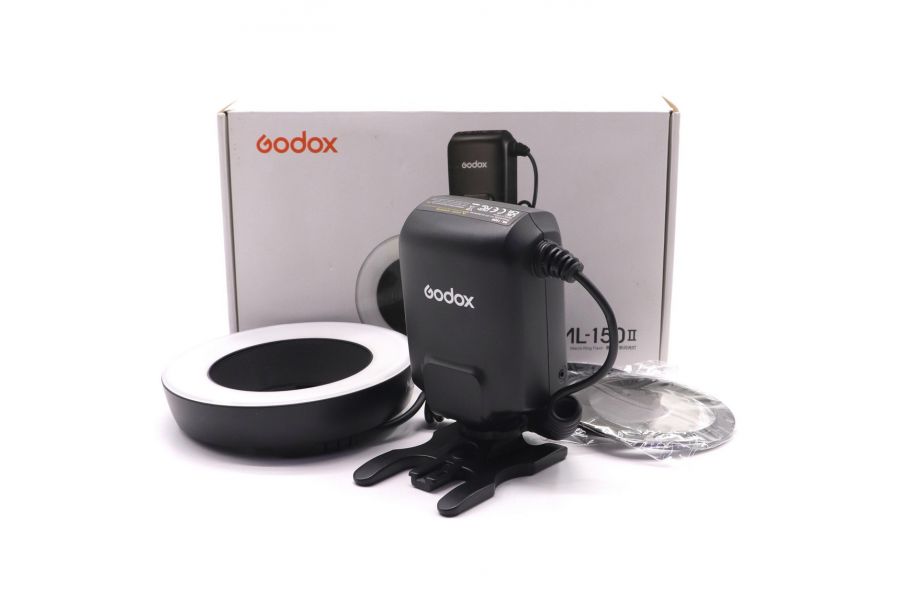 Фотовспышка кольцевая для макросъемки Godox ML-150 II в упаковке
