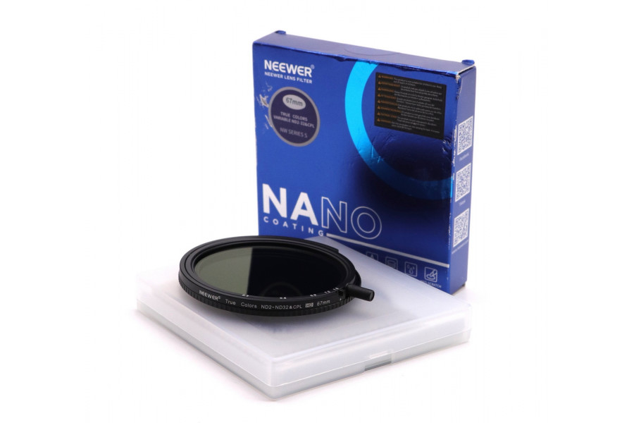 Светофильтр Neewer True Colors HD Variable ND Filter ND2-ND32 & CPL (67мм)