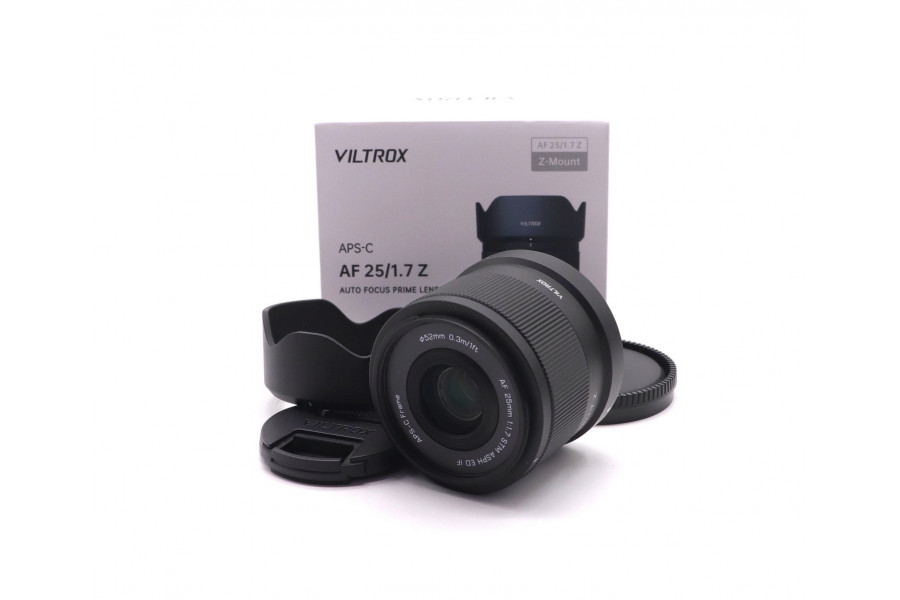 Viltrox AF 25mm f/1.7 APS-C for Nikon Z в упаковке