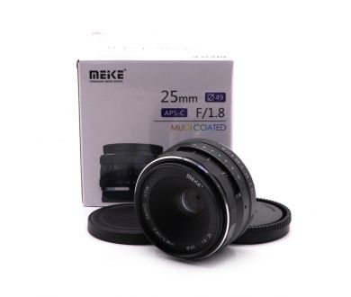 Meike 25mm f/1.8 APS-C Fujifilm FX в упаковке