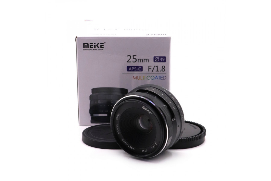 Meike 25mm f/1.8 APS-C Fujifilm FX в упаковке