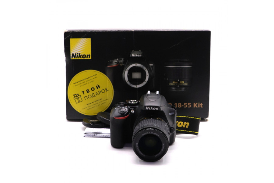 Nikon D3500 kit в упаковке (пробег 120000 кадров)