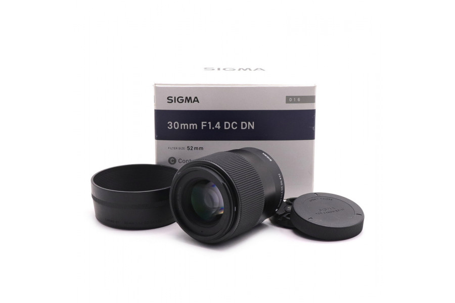 Sigma AF 30mm f/1.4 DC DN Contemporary Canon EF-M в упаковке