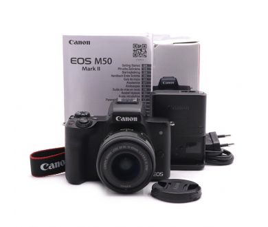 Canon EOS M50 II kit в упаковке (пробег 37690 кадров)
