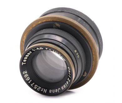 Винтажный объектив Tessar 4.5/10.5cm Carl Zeiss Jena