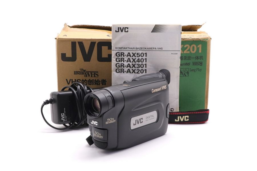 Видеокамера компактная JVC GR-AX201A в упаковке