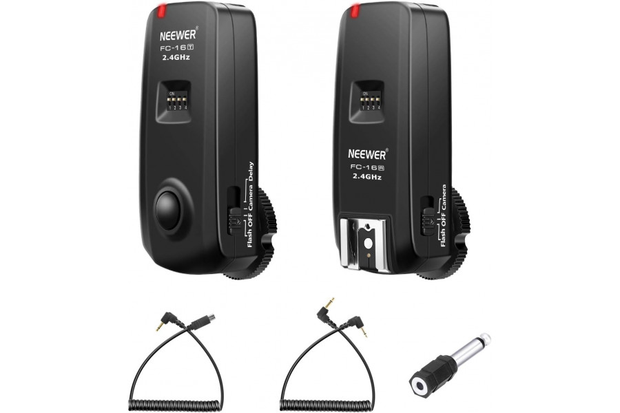 Беспроводной триггер вспышки NEEWER FC-16, KIT-S, 3-в-1, 2,4 ГГц