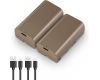 Аккумулятор NEEWER TNP-F550, 2 шт, 3500 мАч, USB- C, для Sony NP-F550 F750 F950 F970