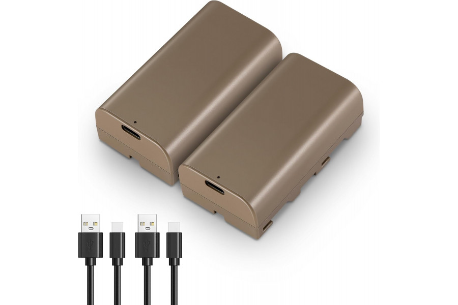 Аккумулятор NEEWER TNP-F550, 2 шт, 3500 мАч, USB- C, для Sony NP-F550 F750 F950 F970