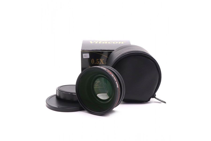 Конвертер Vitacon DSLR PRO MC AF 0.5x 77mm в упаковке