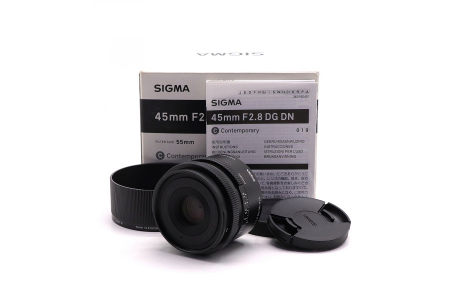 Sigma AF 45mm f/2.8 DG DN Contemporary Sony E в упаковке
