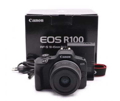 Canon EOS R100 kit в упаковке (пробег 3380 кадров)