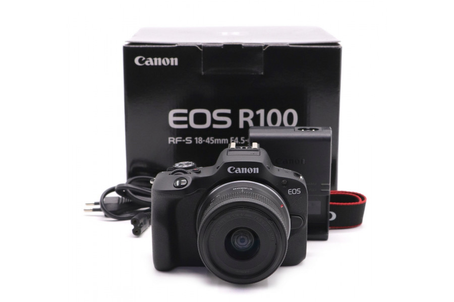 Canon EOS R100 kit в упаковке (пробег 3380 кадров)