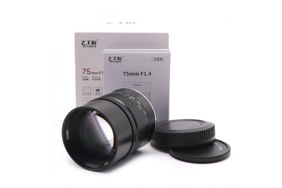 7Artisans 75mm F1.4 Full-frame Canon EOS R в упаковке