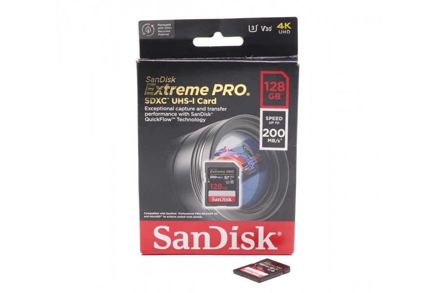 Карта памяти SD SanDisk Extreme Pro 128 GB 200MB/s
