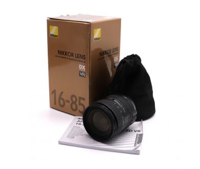 Объектив Nikon 16-85mm f/3.5-5.6G ED VR AF-S DX Nikkor в упаковке