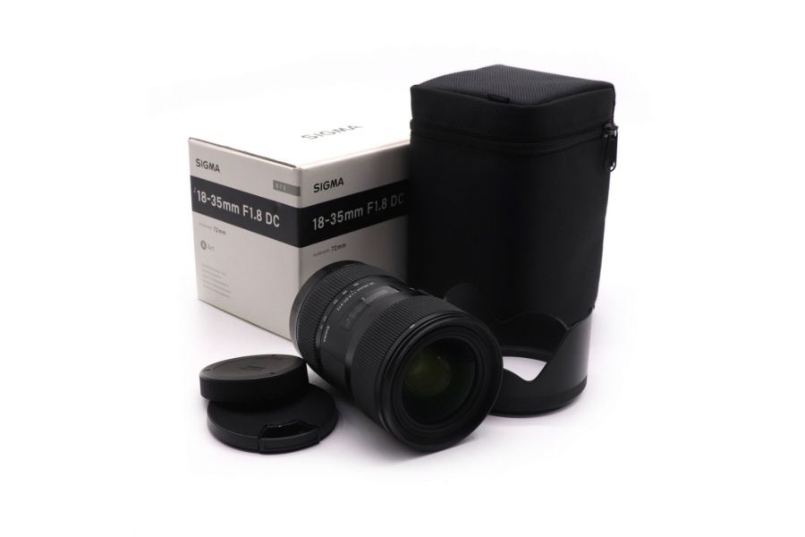 Объектив Sigma AF 18-35mm f/1.8 DC HSM Art для Canon EF-S в упаковке