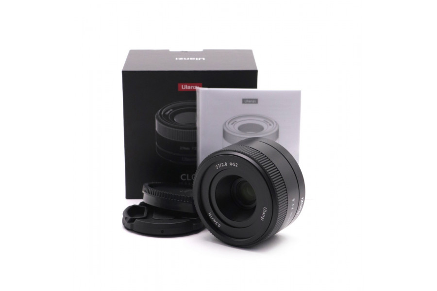 Объектив Ulanzi AF 27mm f/2.8 для Sony E-Mount в упаковке