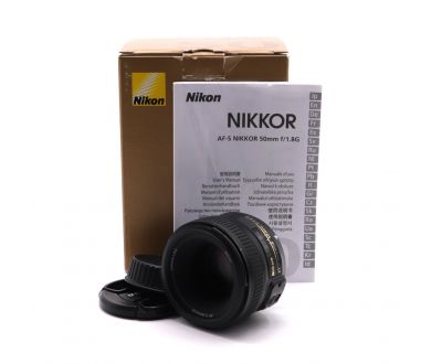 Фикс-объектив Nikon 50mm f/1,8G AF-S Nikkor в упаковке