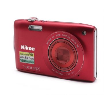 Компактный фотоаппарат Nikon Coolpix S3300 red