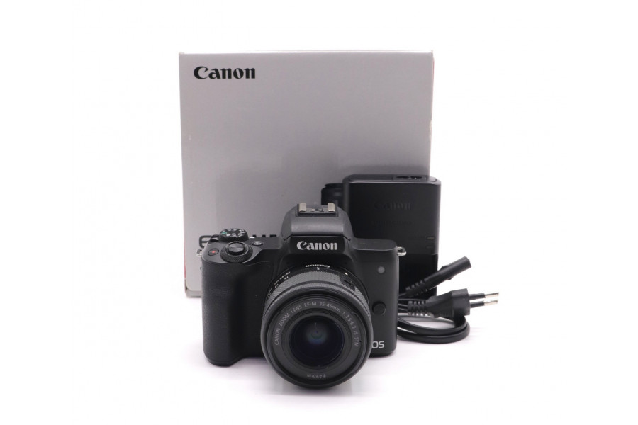 Камера Canon EOS M50 II kit в упаковке (пробег 17590 кадров)